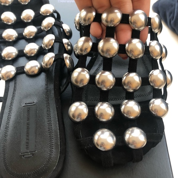 New w/ Box Alexander Wang Studded Slides - Picture 8 of 8